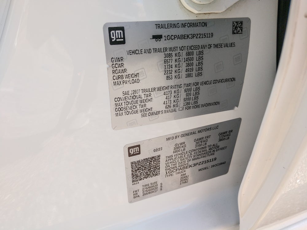 2023 Chevrolet Silverado Custom